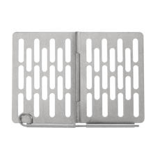 The Bushcraft Backpacker's Grill Grate Folding Campfire Grill ,Portable Foldable Welded 304 Stainless Steel Mesh